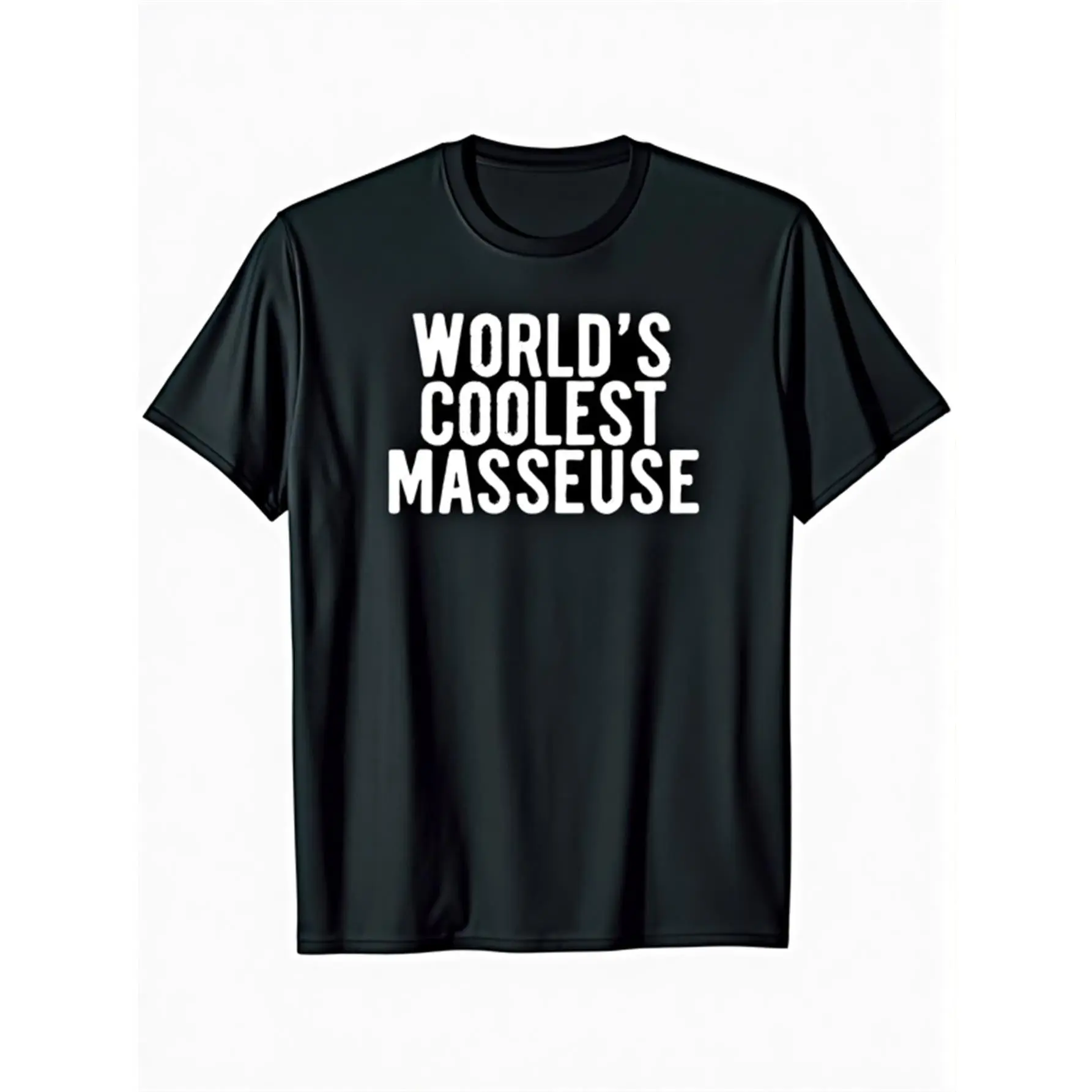 Men's Funny Massage Therapist T-Shirt - World's Coolest Masseuse Design with Massage Techniques Text (Trigger Point, Swedish, Deep Tissue) - Soft Casual Tee for Spa, Clinic, Gift for Massage Professionals - All-Season Comfort Fit Short Sleeve