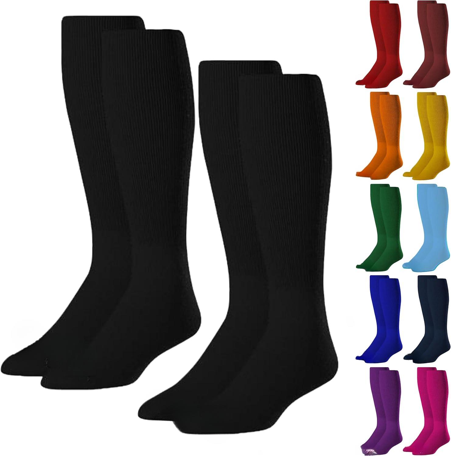 2 Pair| Athletic Socks| Baseball/Softball| Multiple Sizes/Colors