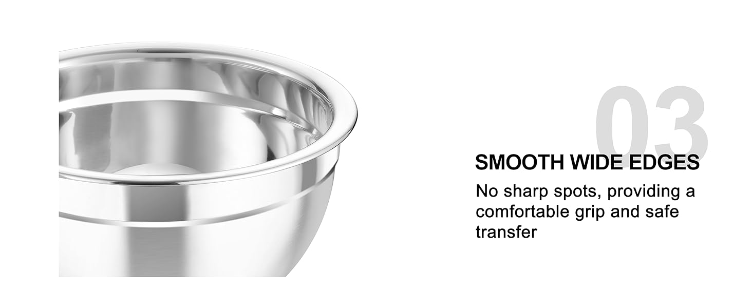 Mixing Bowls with Airtight Lids, 5PCS Stainless Steel Metal Salad Bowl with 3 Grater Attachments, for Cooking, Prepping, Serving, Healthy & Easy Clean - 0.7/1/1.5/2.6/4.6QT, Khaki