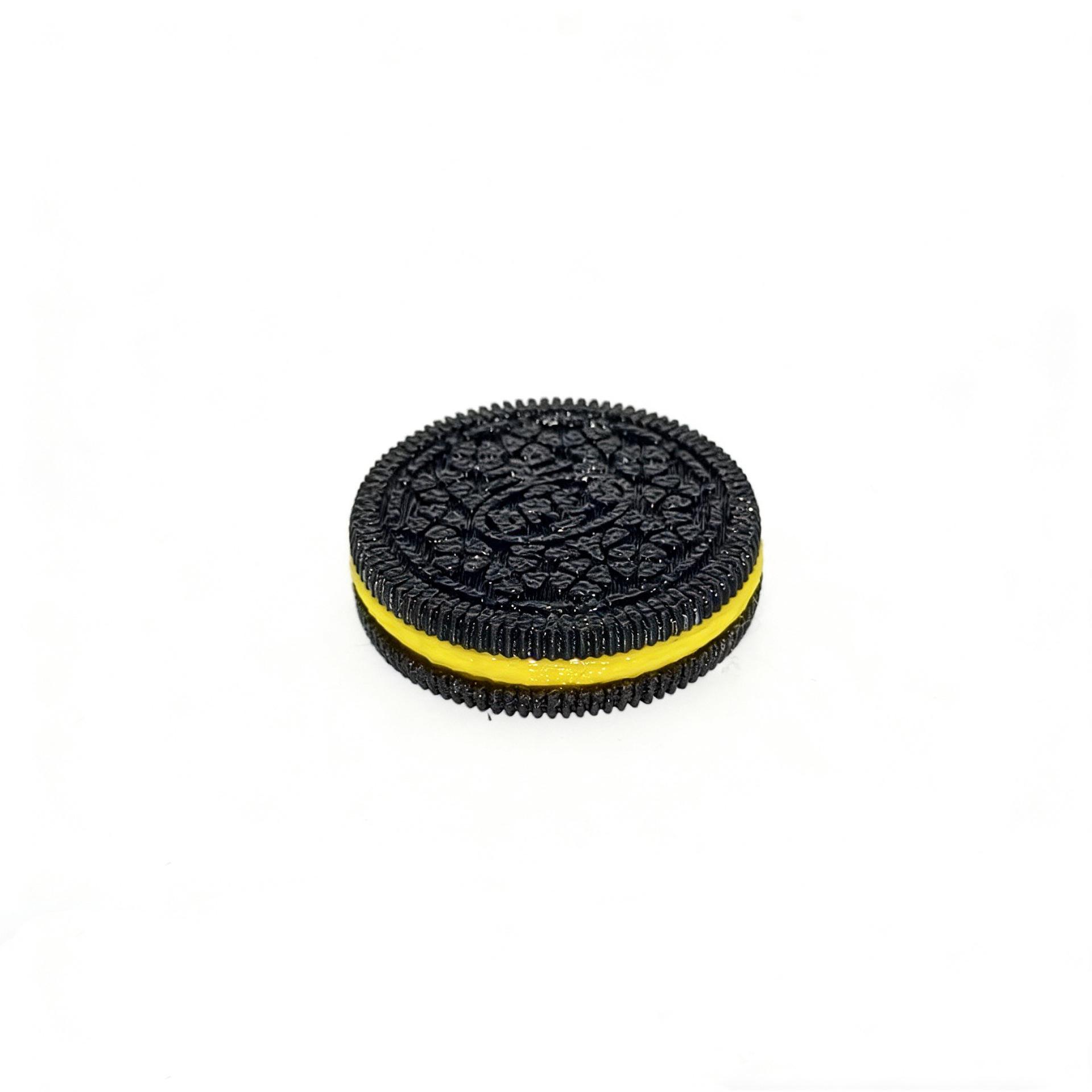 Creative Stress-Relief Fingertip Toy 3D Printed Simulation Oreo Rotating Sound Biscuit Desktop Fun Trendy Decorative Item home relief toy Gear Sensory Hypnotic