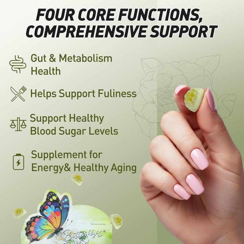 Butterfly's Tear Berberine & NAD+ Gummies – Daily 16-in-1 Support for Metabolic Health, Energy & Digestive Balance | Ceylon Cinnamon, PQQ, Resveratrol | 60 Count