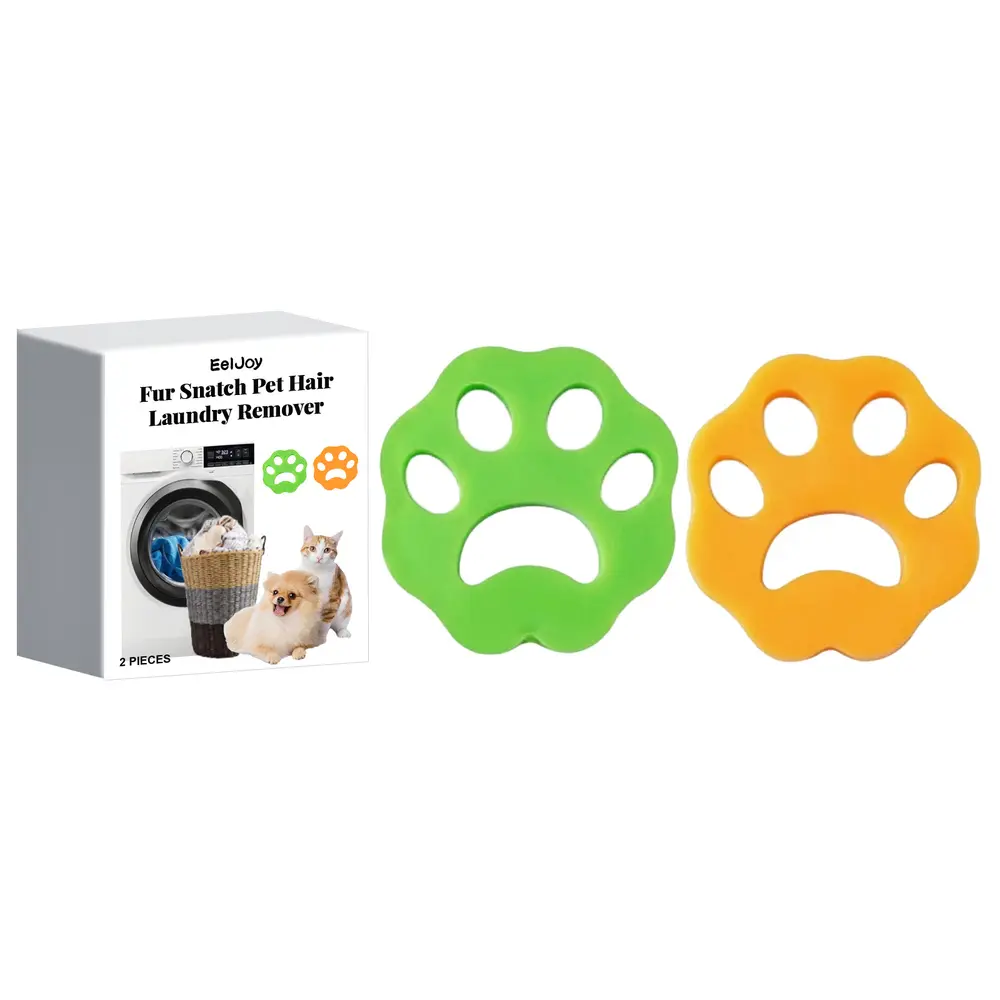 EELJOY Cat Claw Silicone Hair Remover - Cleans pet hair, washable, removes dust from clothes, hair remover for washing machines