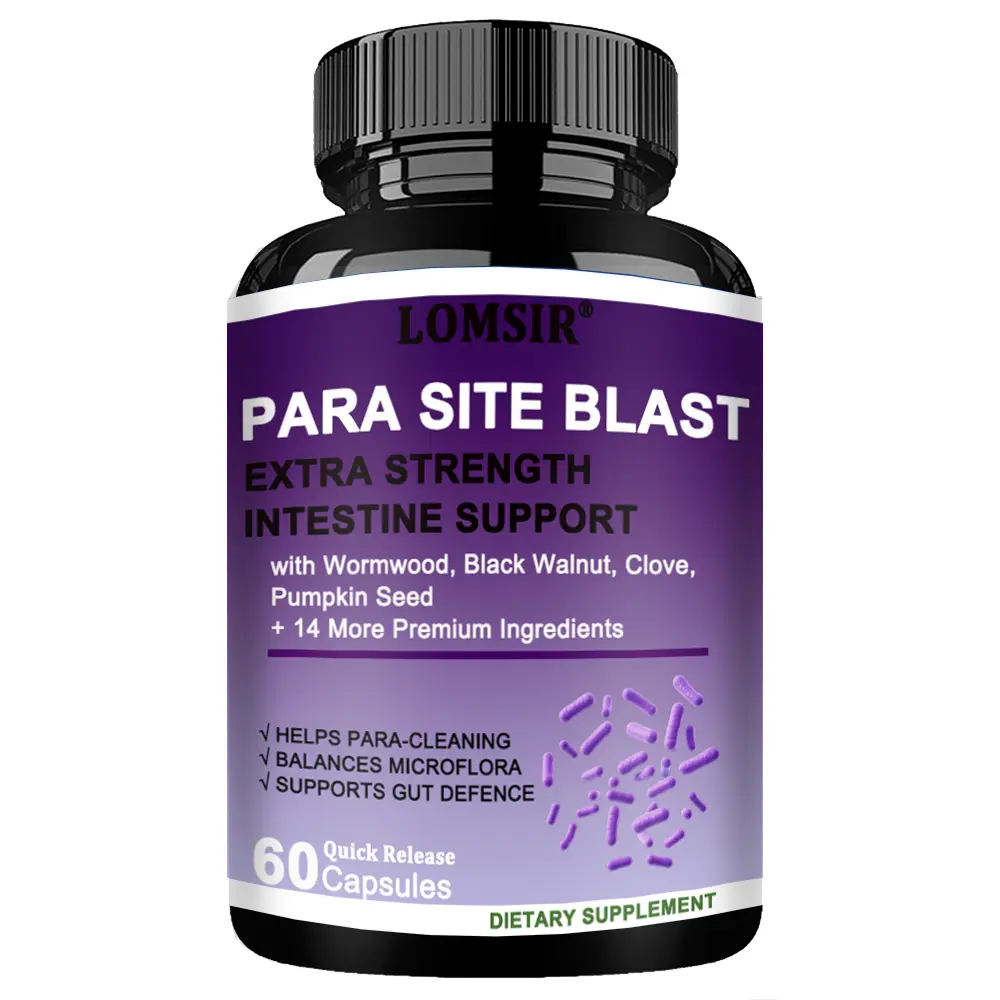 Premium Para Site Blast - Intestine Health with Black Walnut, Wormwood Powder & More - Colon Health - 60 Capsules