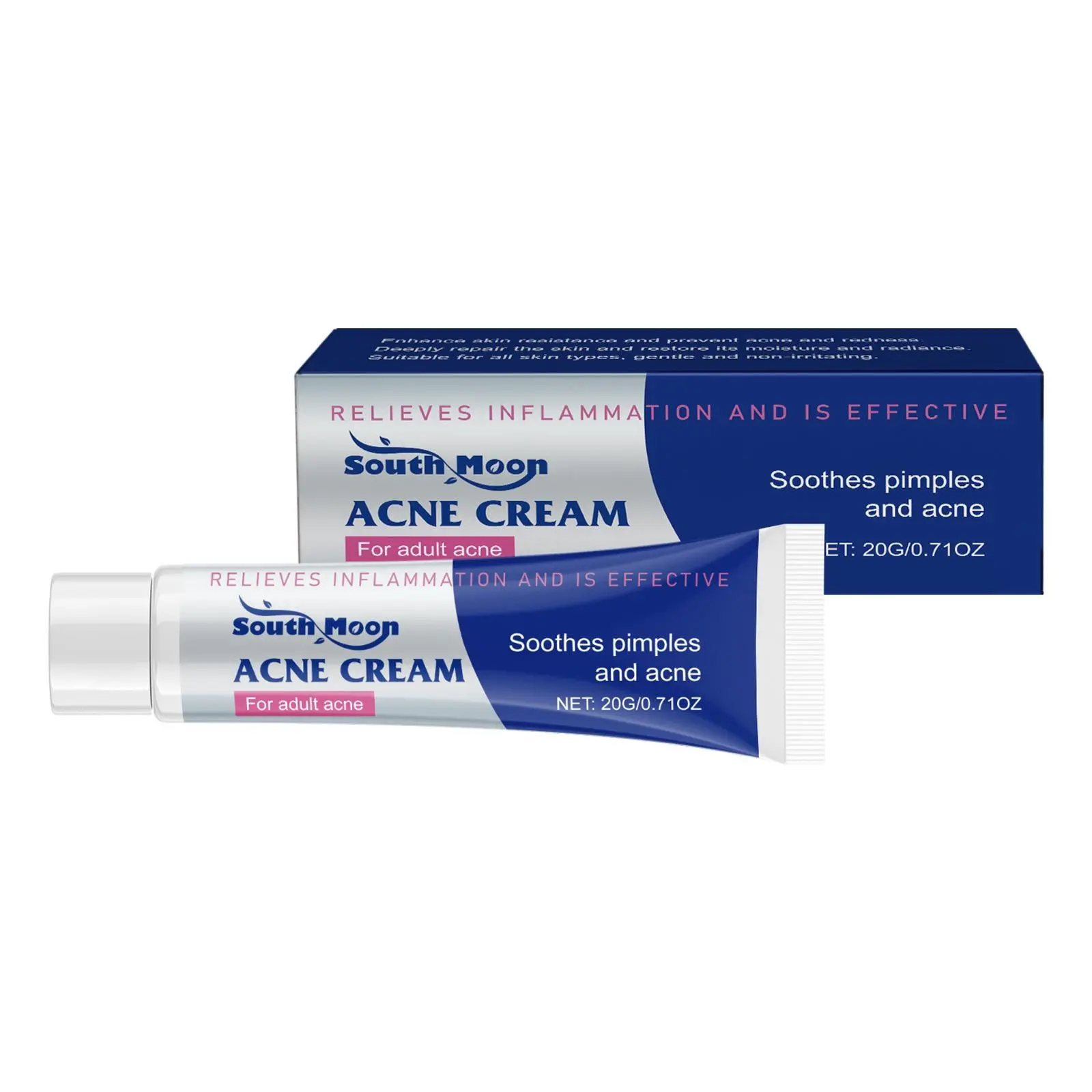 Herbal Acne Relief Cream (20g), Gentle Care Balances Skin, Oil Control Acne Moisturizing Cream, Natural Ingredients, Effective Treatment, Acne Spot Treatment, Acne Clearing Products