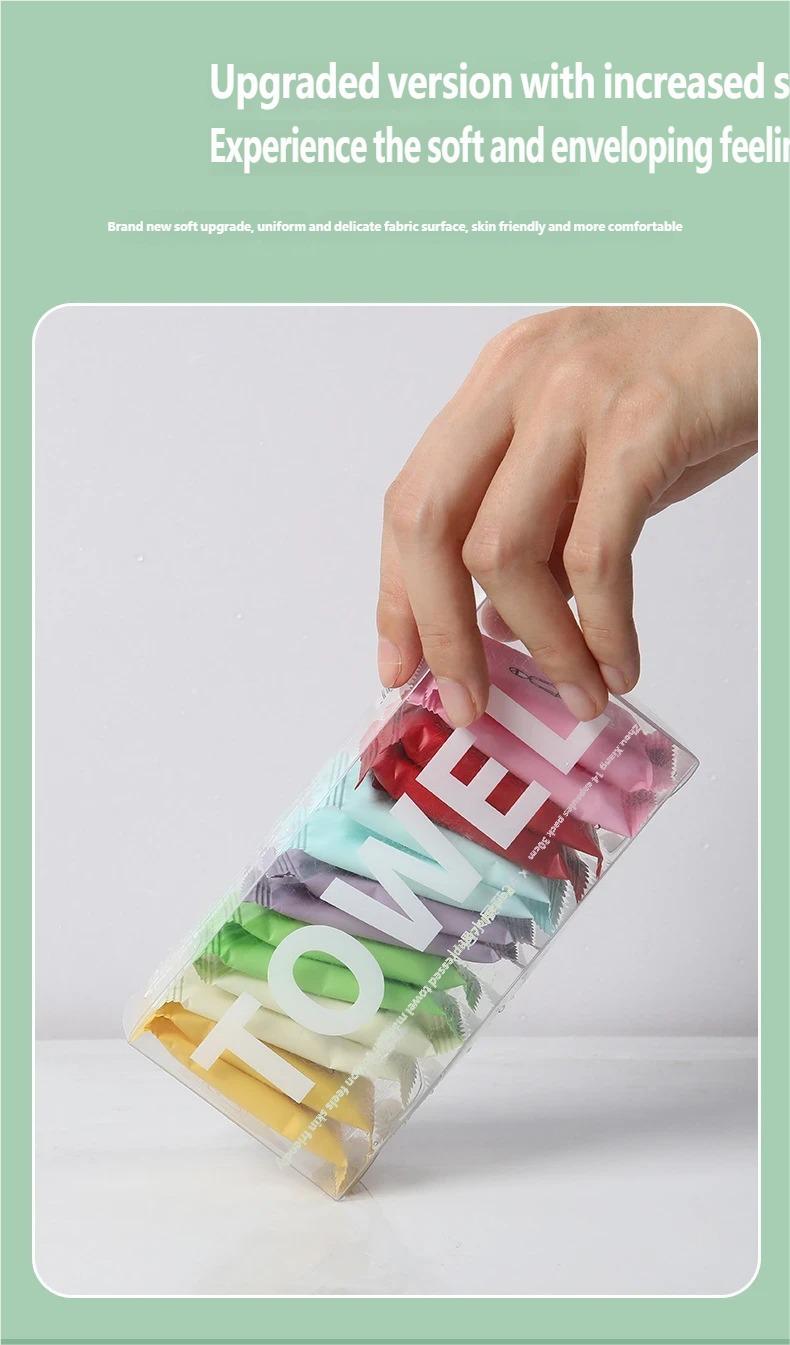 Disposable compressed towel Portable travel independent packaging Boxed compressed face towel Thickened and enlarged towel