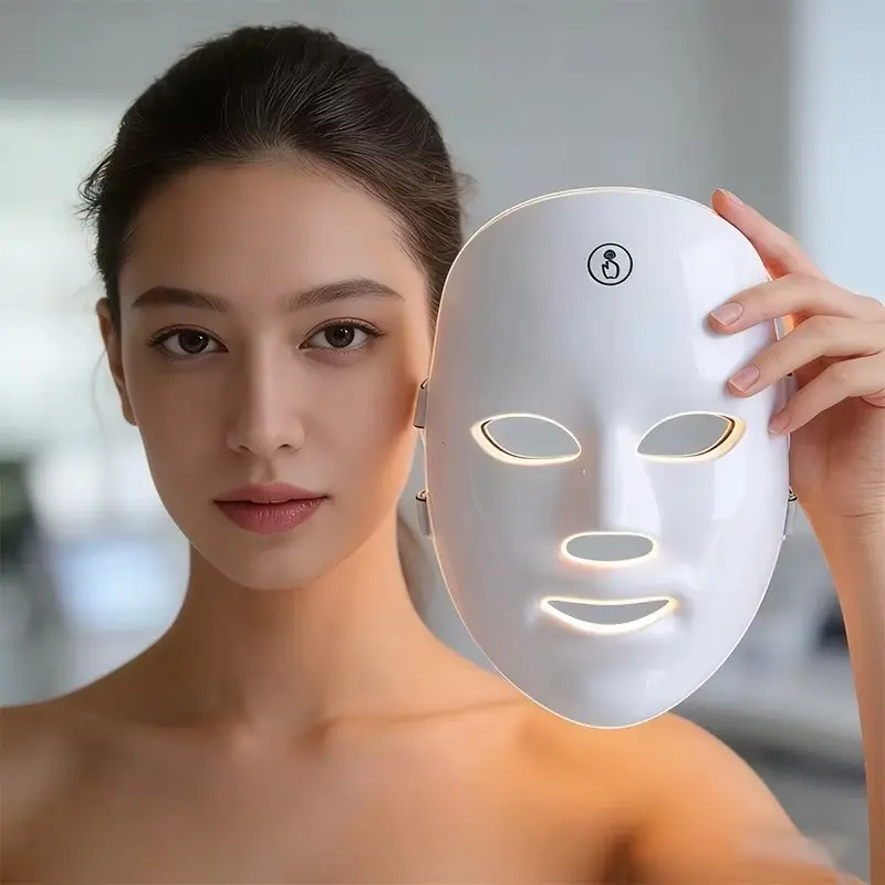 Portable 7-Color LED Mask, Photon Skin Care Device, Home Facial Skincare, LED Beauty Mask, Portable and Convenient Design