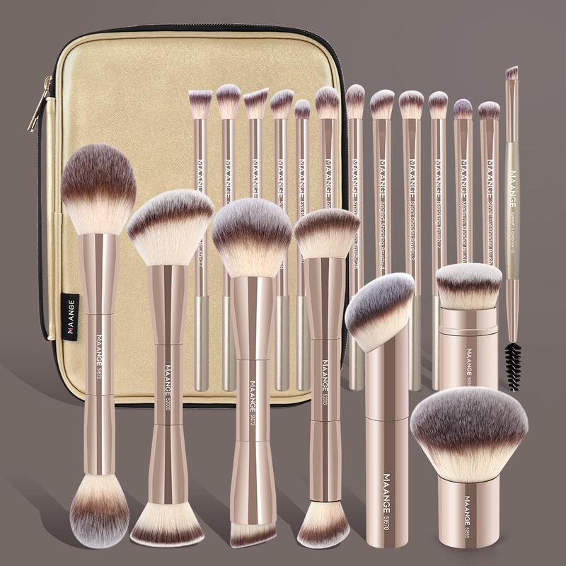Makeup Brush Set with Storage Bag for Gift, 20pcs/set Professional Makeup Brush with Soft Bristles, Multifunctional Makeup Tool for Women & Girls, Cosmetics, Makeup Brush Kit