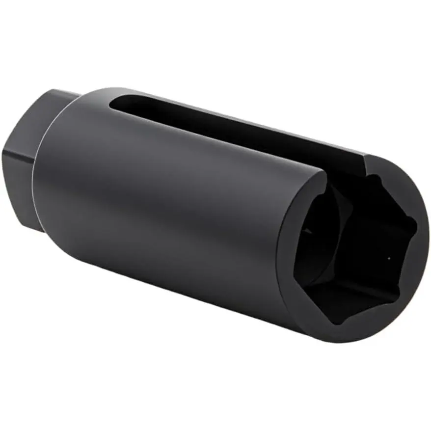 Sensor Socket with Side Wire Cutout 3/8” Inch Drive x 7/8” (22mm) fits   O2 Removal and Installation Offset  Sensor Socket