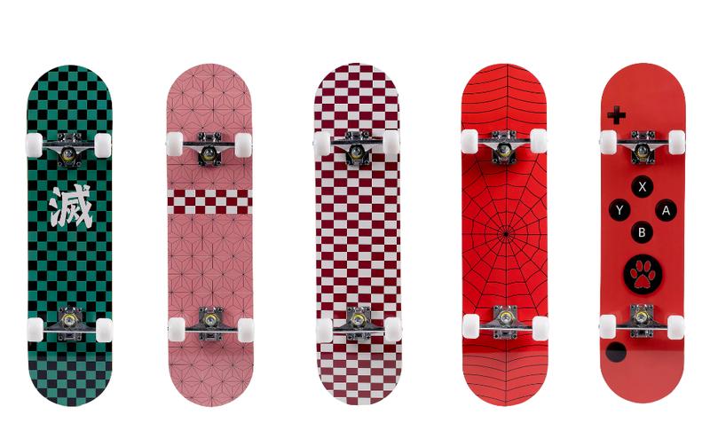 Skateboard for Beginners, Standard Complete Skateboard 31 Inch Double Kick Concave Deck with 7 Layer Maple Wood, Smooth Wheels & Bearings