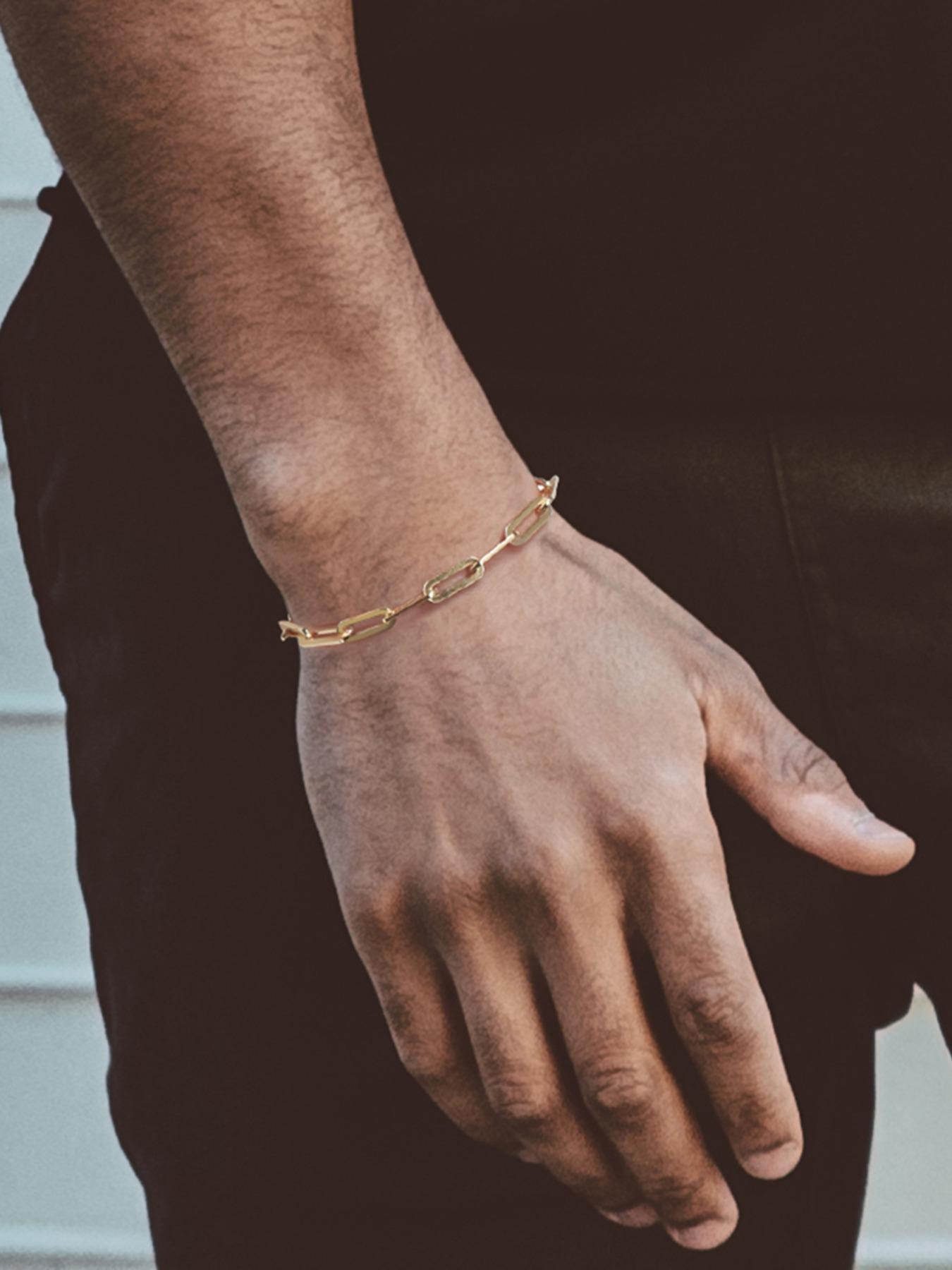 925 Sterling Silver Simple Paperclip Chain Bracelet, Fashionable Jewelry for Women & Men, Trendy All-match & Exquisite Jewelry for Birthday Gift, High Quality Bracelet