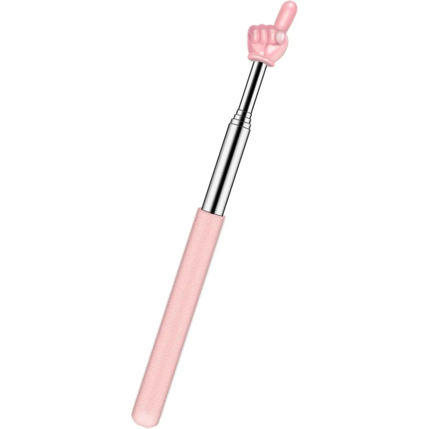 Retractable Teacher Pointer for Classroom  Reading,  Extendable Finger Pointer Stick for School, Collapsible Finger Pointing Stick, Long Telescoping Hand Pointer,