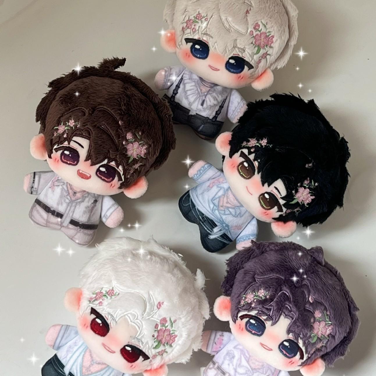 10cm Love and Deepspace Blossom Rendezvous 10cm Sylus Aster Caleb Rafayel Zayne Cotton Plush Doll Keychain Pendant Gift