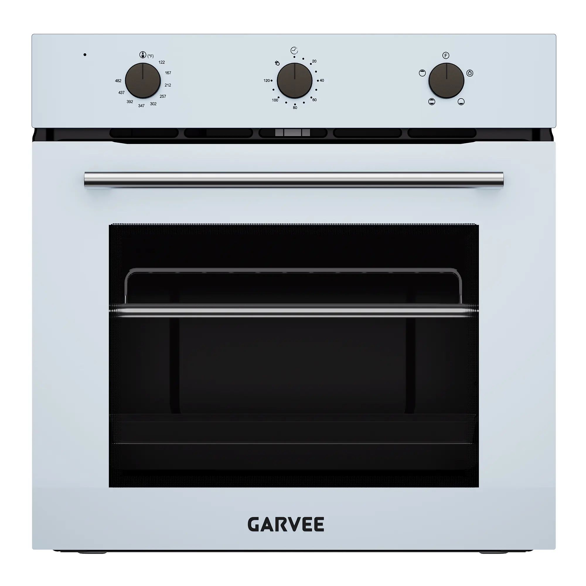 24 Inch Built-In Single Electric Wall Oven with 2.5 Cu.Ft Capacity, 8 Cooking Functions & 500°F Temperature Probe, Mechanical Knob Control, Timer & Child Safety Lock, Easy Clean Black Interior for Home Baking Cooking