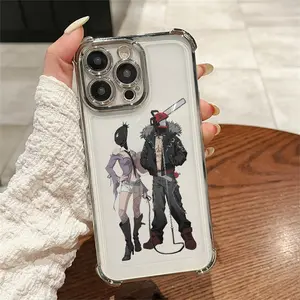 Chainsaw Man Denji Reze Phone Case for iPhone 17,16,15,14,13,12,11,Pro,Max,Plus Phone Cover Soft Transparent Cover