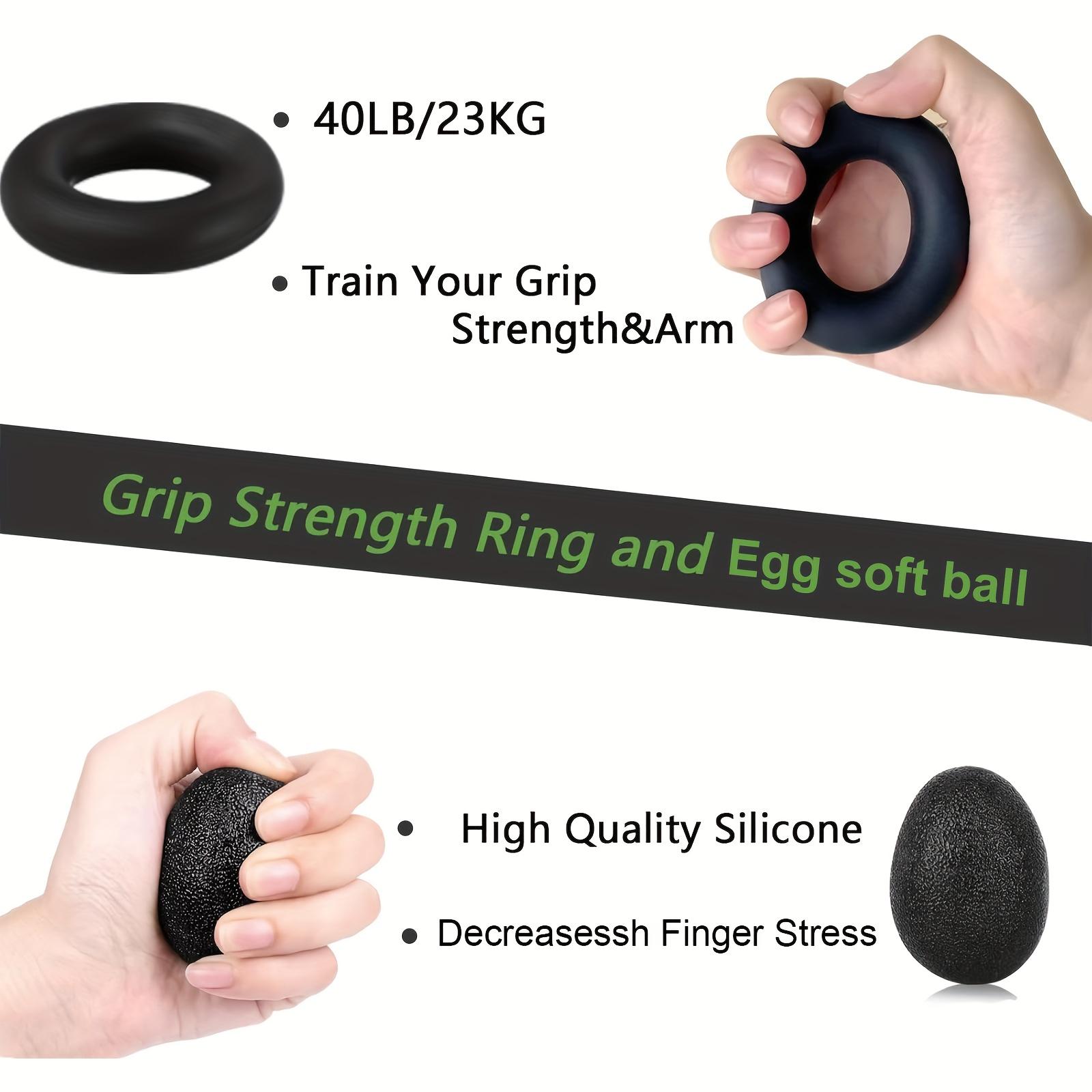 Grip Strength Trainer Kits (5 Pack), Forearm Strengthener With Adjustable Resistance, Grip Strengthener Set, Finger Strengthener, Hand Gripper Strengthener, Forearm Workout Gripper Set