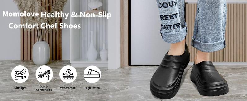 Chef Shoes for Men - Slip Resistant, Lightweight & Waterproof Garden Clogs for Women, Ideal Work Shoes for Kitchens Footwear Boy clogs men