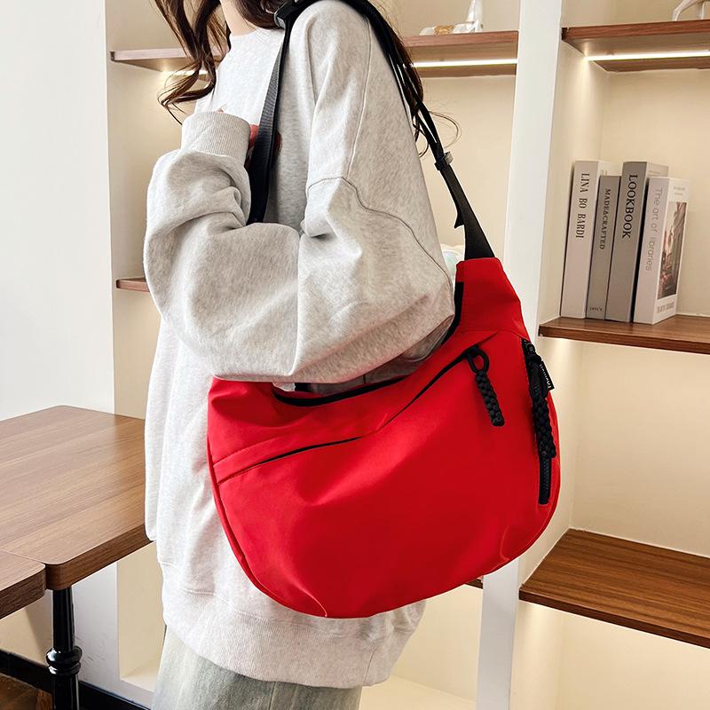 2026 New Nylon Shoulder Crossbody Bag, Casual Japanese & Korean Versatile Dumpling Bag for Autumn & Winter Outings women handbags luxury designer tote real