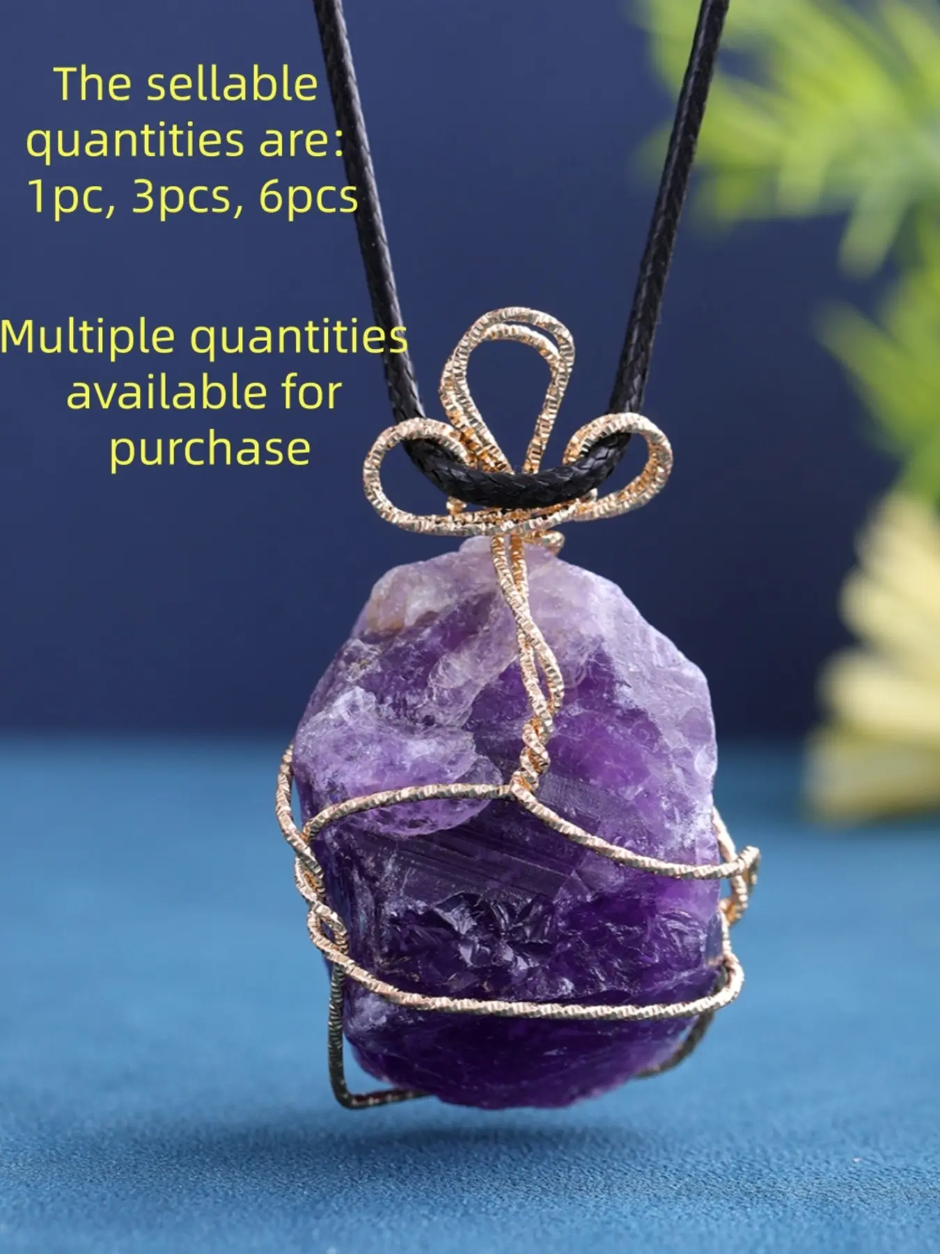 Natural Crystal Amethyst Pendant, Irregular Size, Handcrafted Jewelry, Unique Gift Idea, High-Quality Craftsmanship, Perfect for Daily Wear, Necklace Pendant Jewelry