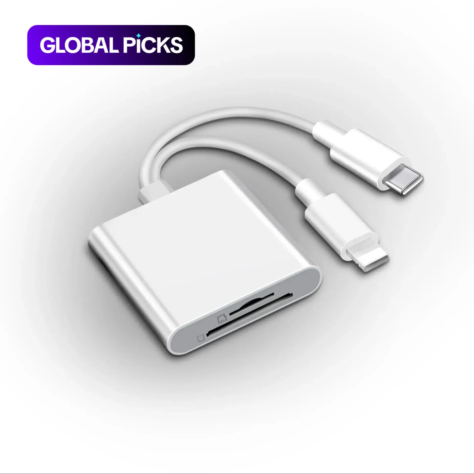 2 In 1 SD Card Reader, 1 Count Portable Type-C Card Reader, Dual Slots Memory Card Reader for Game, Computer Memory Card Readers, Plug & Play Reader, SD Card Reader USB C, Media Card Reader, Suitable for SD/TF/Micro SD #GLOBAL PICKS