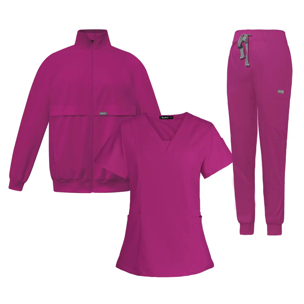 Three-piece thick suit for men and women, autumn dental clinic medical student lab workwear, nurse uniform, surgical coat
