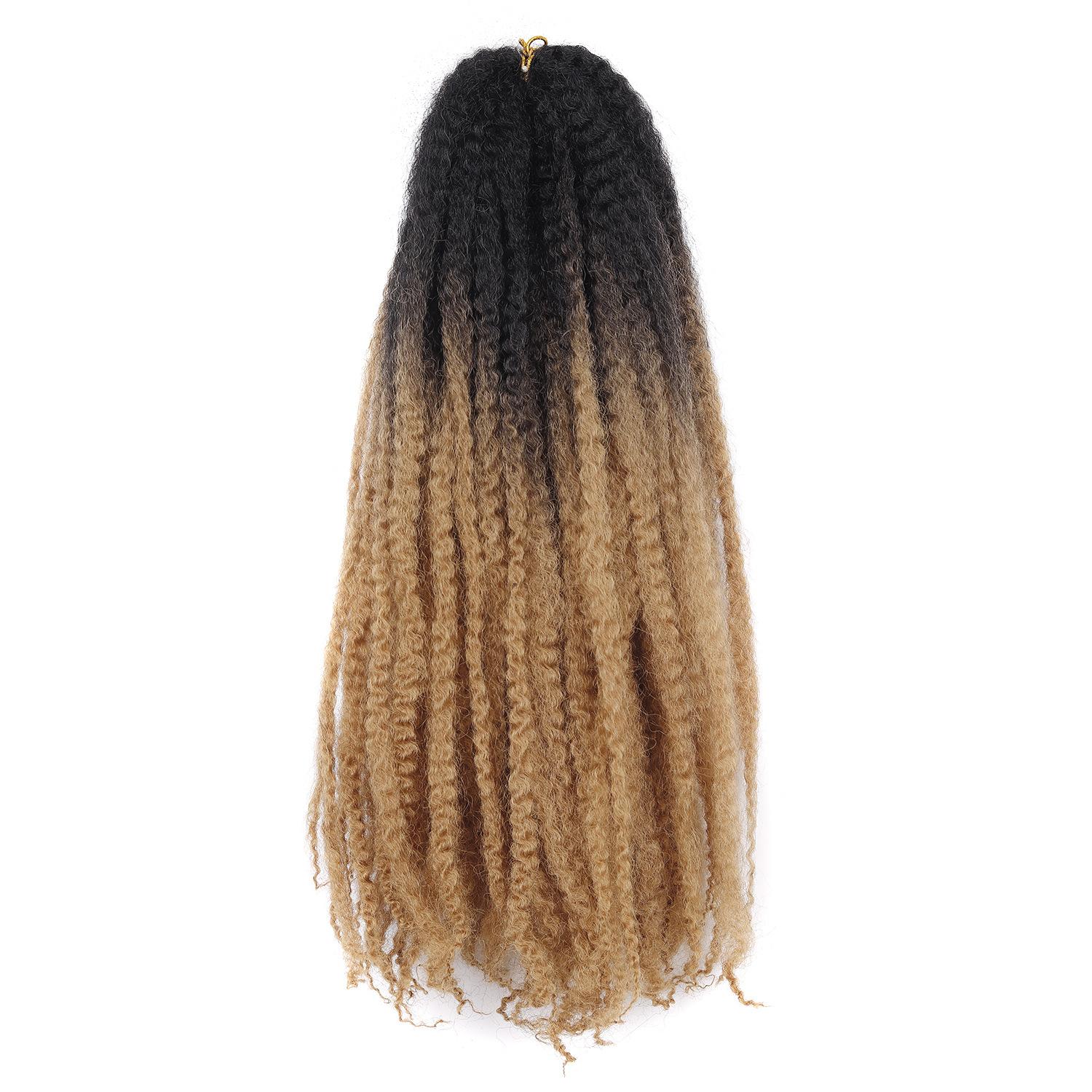 DB- African Style Kinky Curly Crochet Hair Synthetic Dreadlock Braiding Hair Extensions-DB