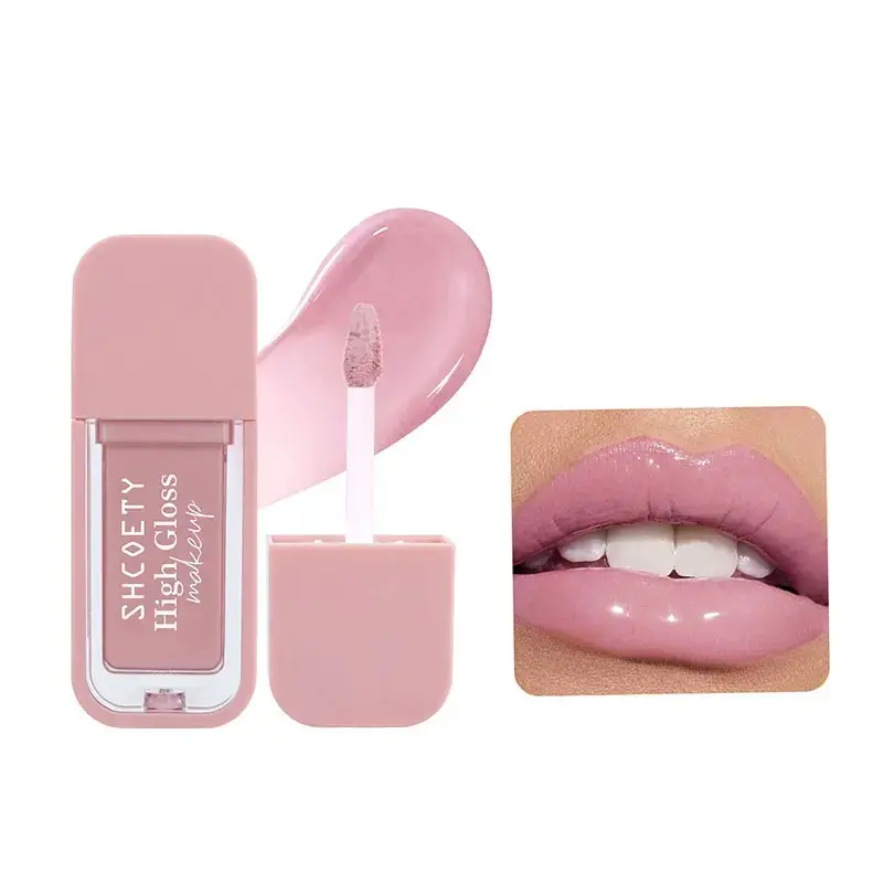 Glossy Lip Glaze Gloss Lipstick Lip Protection + High Shine 2-in-1 Water Shines Texture Illuminates Lips From Within Everyone Has Different Lip Color Shows Unique Sheer Tint Non Sticky Plump Look Casual Wear Date Night Friendly