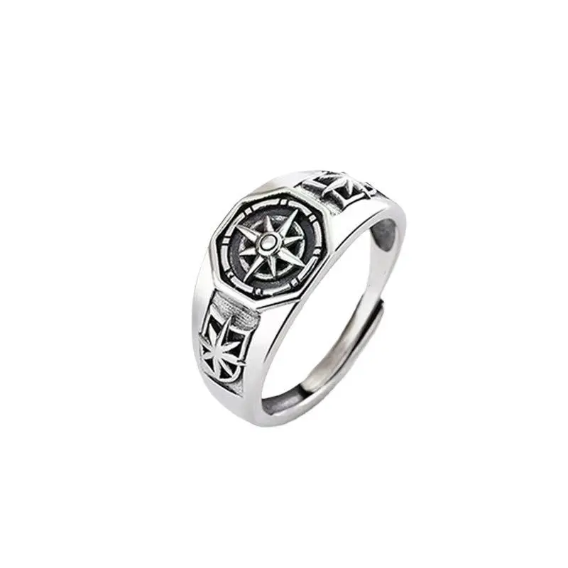 Neptune Star Ray Cyberpunk Ring—Unisex, Adjustable, Unique, Retro, Bold Index Finger Ring