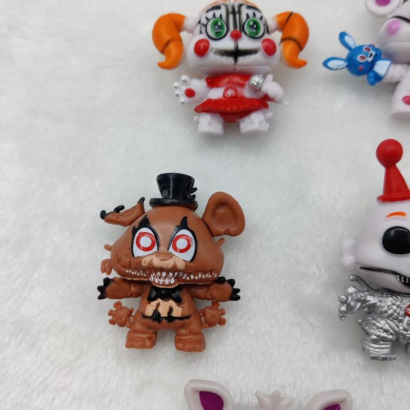 8 Pcs/Set Game Five Nights At Action Figure Toy PVC Midnight Toy Bear Chica High Quality Model Dolls Kids 6.5 Cm