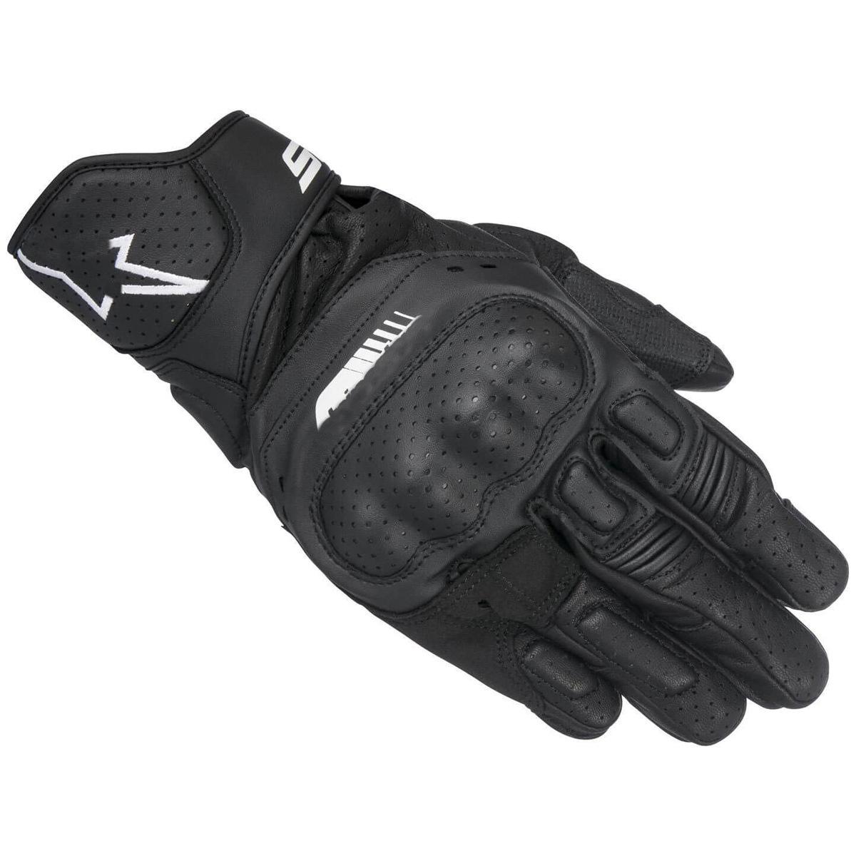 A Stars SP5 Summer Motorcycle Riding Gloves Premium Leather Touchscreen Racing Gloves Anti Slip Abrasion Resistant for Street Bike Enthusiasts