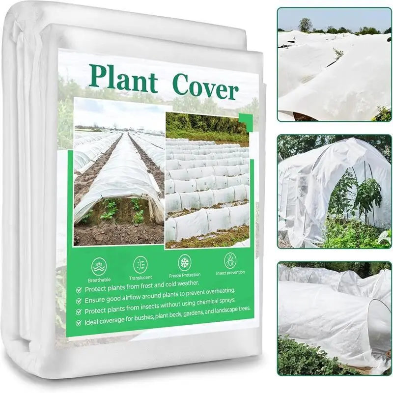 Plant Covering Frost Protection, Reusable Rectangular Frost Shield, Floating Row Cover, Garden Plant Blanket, Winter Weather Snow Protector