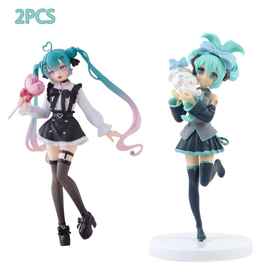 21cm Sexy Girl Hatsune Miku Anime Figure Fashion Subclture Miku Action Figure Christmas Gift PVC Collection Model Doll Toys