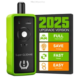 Relearn Tool Super GL50448 for GM and Ford with Model Switch Button,Tire Pressure Sensor Monitor Rest Activation for Buick, Cadillac, Chevrolet, GMC, Lincoln, Mazda 2025 Edition Automotive Vehicle Car Scanner FixedH8QuickRepairZone