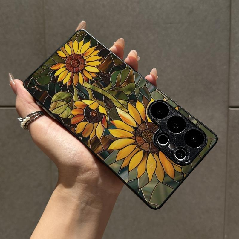 Compatible with iPhone 16 Pro Max/15/14/13/12 Pro/S25/S24/S23/A52/Zfold34/5/6/Google Pixel6/7/8/9 Phone Case Just Now Sunflower Pattern phone case HNSP2ZBb1