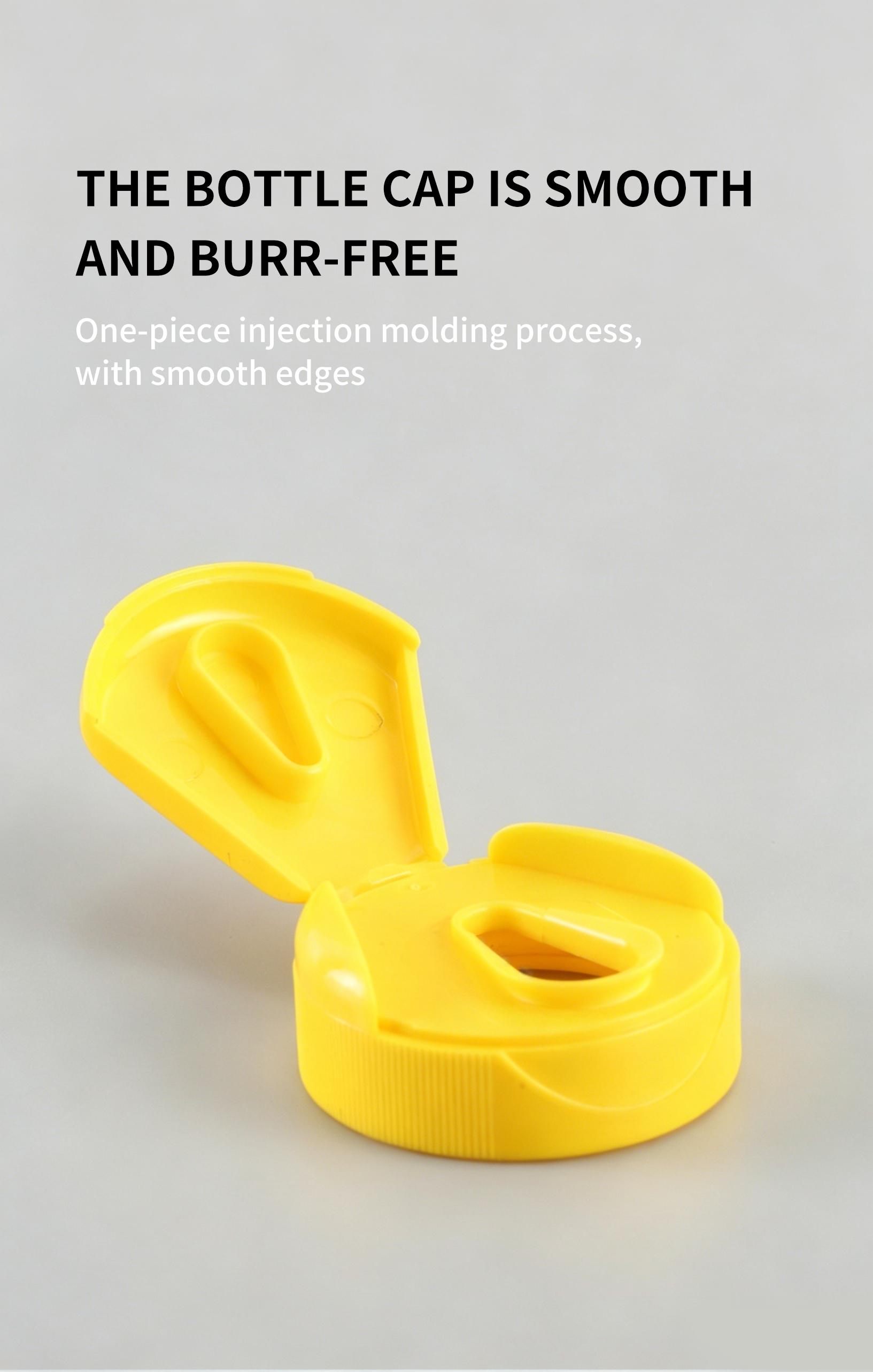 1.57" 1.85" 2.16" PP Plastic Flip Top Chewable Bottle Caps Leak-Proof Thickened Dispensing Caps for Health Supplement Capsules with Tin Organiser Canister