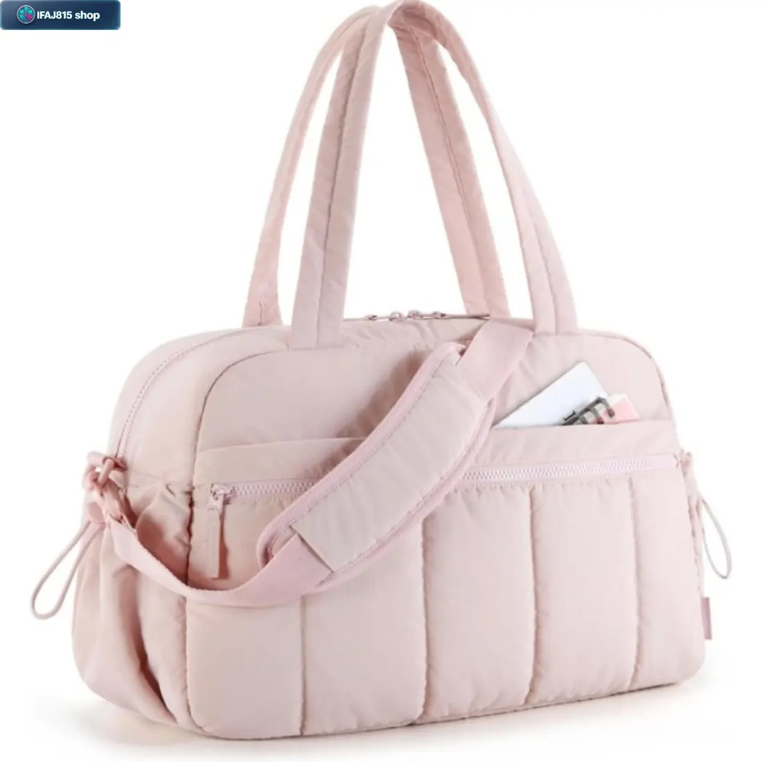 Oversized Shoulder Bag, Large Capacity Weekender Tote Bag with Adjustable Crossbody Strap, Lightweight Multi Pocket Travel Bag, Stylish Everyday Carry Purse for Gym, Office, Shopping, Vacation & Weekend Trips