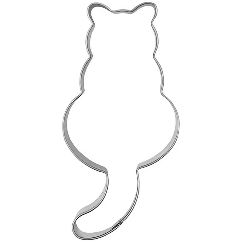 A Cute Cat-Shaped Cookie Cutter for Christmas - Suitable for Baking During Christmas, Halloween, Easter, Thanksgiving, Various Holiday Baking, Winter Holiday Baking, And Pet Baking