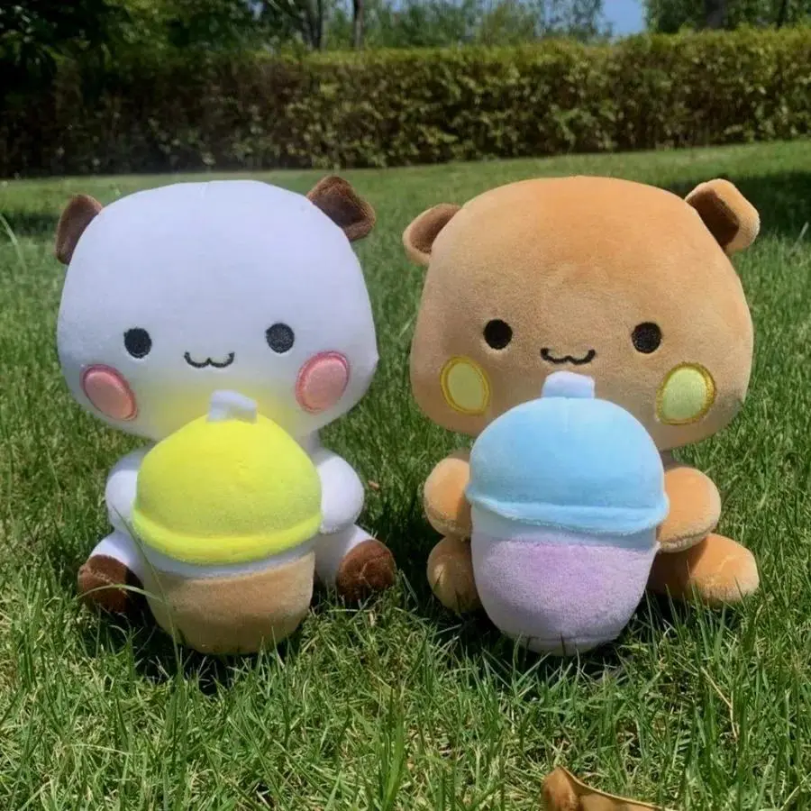 Cute Bubu Dudu Plush Toy Milk Bubble Tea Plushie Yier Panda Bear Doll Lovely Cartoon Stuffed Home Decoration Christmas Gift