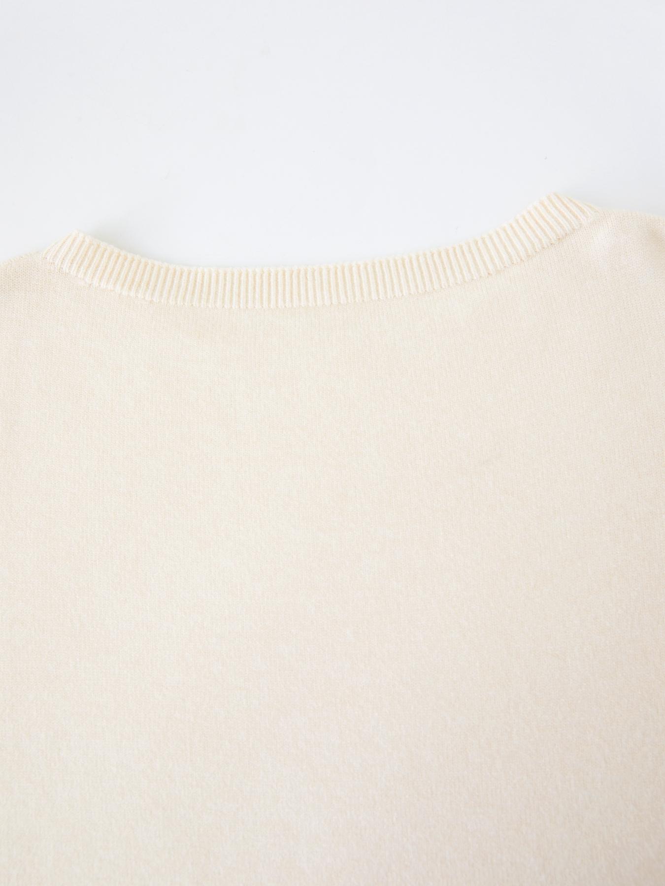 Women's Plain Scoop Neck Sweater, Casual Drop Shoulder Long Sleeve Jumper, Women Fall & Winter Knit Top