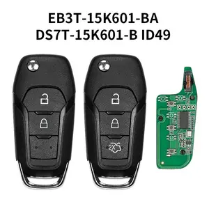 DS7T-15K601-B / EB3T-15K601-BA With ID49 Chip 433 Mhz 2/3 Buttons Car Remote Key For Ford F150 Ranger Galaxy S-Max KA+ Mondeo