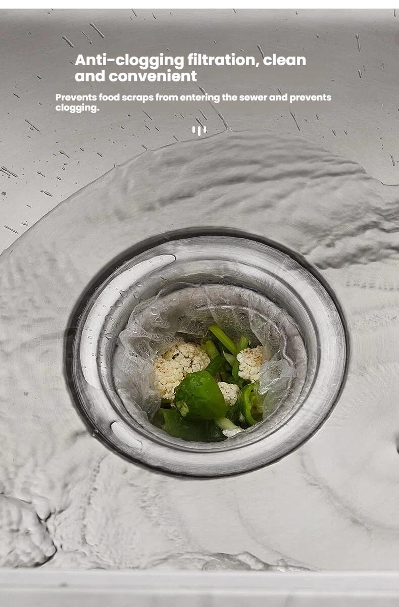 #100 Counts Disposable Dishwashing Sink Drain fine mesh strainer Mesh Bag, has excellent stretchability for easy use Hands-Free Flat Floor Mop Bucket Set Suction Cup Sponge Holder for Kitchen Sink  semiannual  sale  install kit glove clip case w