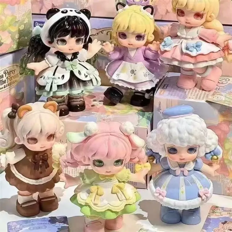Forest Spirit Tea Party Blind Box Collectible Figure, Cute Girl Action Figure, Perfect Birthday Gift for Kids, Trendy Toy Collection