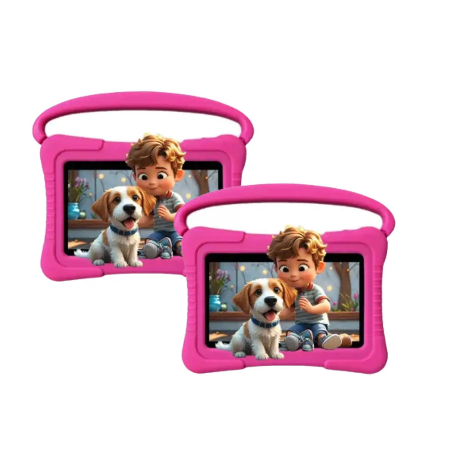 Android Tablets, 7-Inch Portable Tablet with Case, Parental Control, Pre-Installed Apps, Free Games, Wi-Fi, Bluetooth-compatible Support