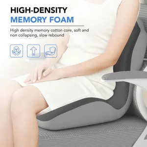 Ergonomic Memory Foam Seat Cushion, Suitable for Multiple Scenarios Such As Office, Home, and Car, Effectively Relieves Back Discomfort Caused By Prolonged Sitting and Improves Overall Sitting Comfort.