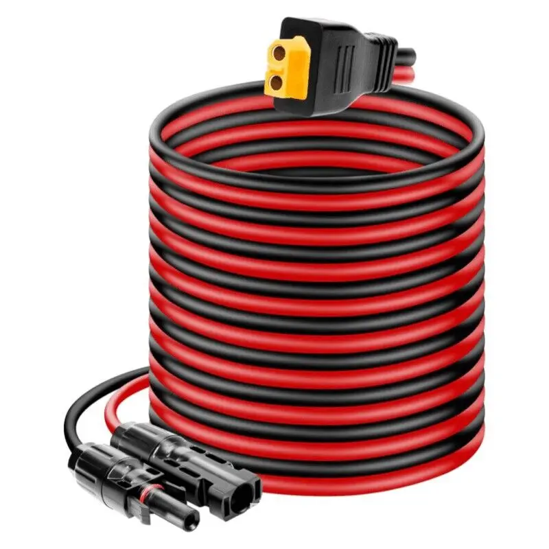Solar MC4 to XT60 energy storage power charging cable, MC4 connector to XT60-F plug connection cable