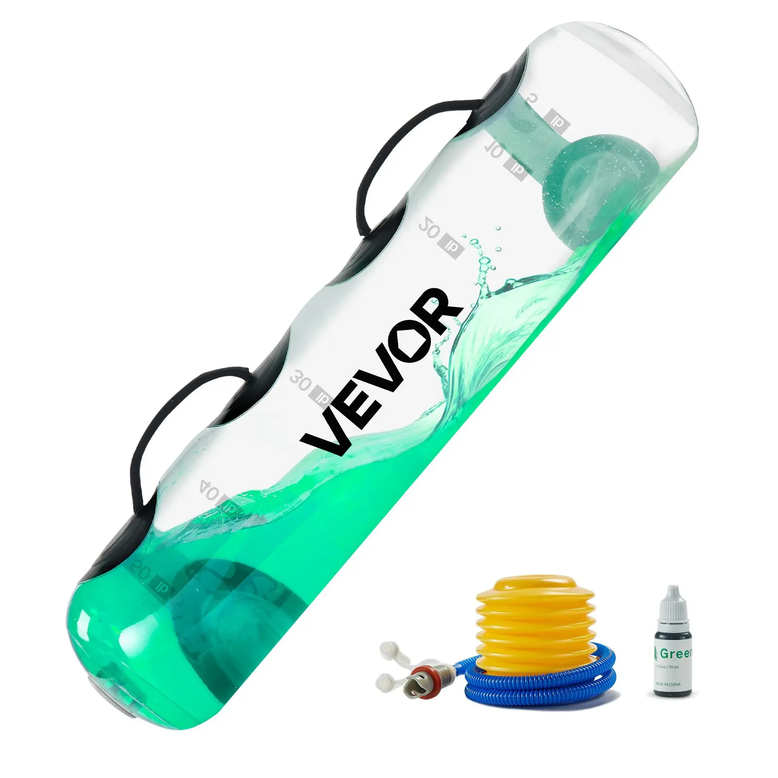 VEVOR Water Weights Aqua Bag, Large Aqua Bags for Workout, 70 lbs Adjustable Portable Stability Fitness & Full Body Exercise Equipment, for Strength Core and Balance Training, Home Gym Exercise, Clea