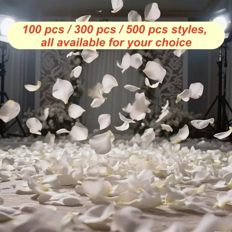 100/200/300/500 Rose Petals, Artificial Petals for Romantic Nights, Wedding Decor, Party Decoration, Valentine's Day, Event Decorations