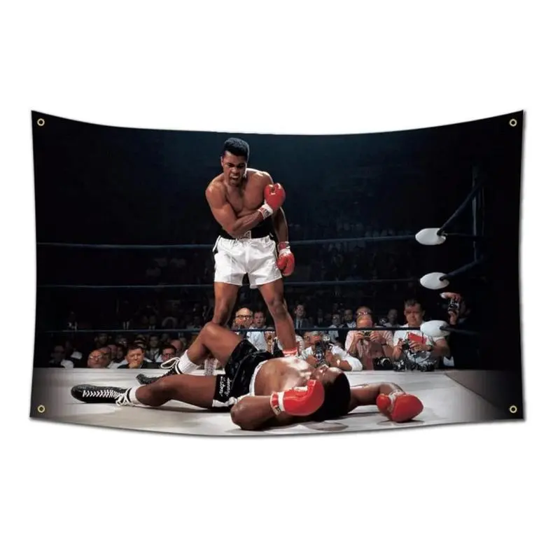Durable Cloth Boxing Themed Tapestry - Motivational, Inspirational Decorative Wall Hanging for Gym, Home Decor, Indoor Backdrop Gift