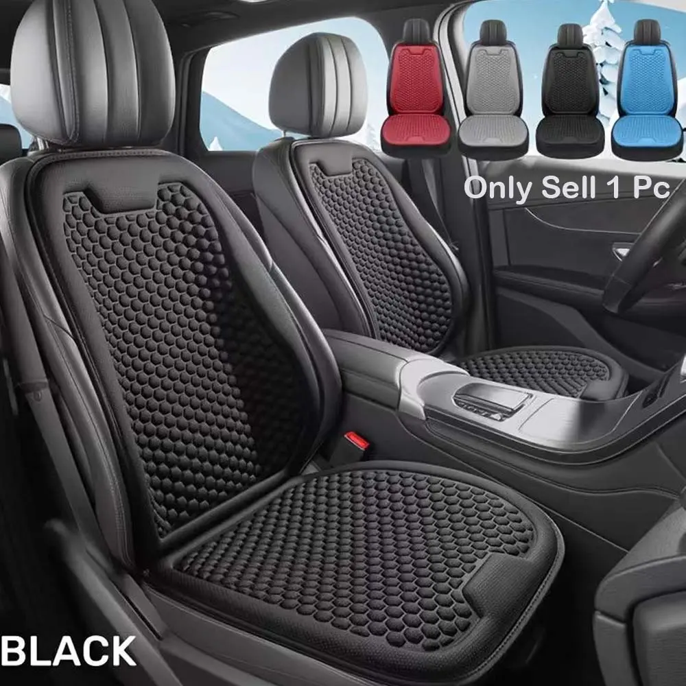 1PC All Season Universal Car Seat Cushion, Breathable Sedan Seat Pad in Black, Knitted SUV Cushion in Gray, Household Cushion in Blue, Wine Red Office Chair Seat Cushion