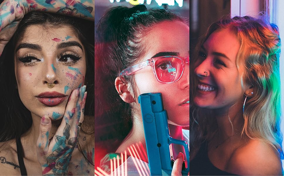 FASACCO 5 Count 20G 18G 16G Nose Rings Hoop Set Double Triple 316L Surgical Steel Nose Hoop Helix Septum Piercing Cartilage Hoop for Women Trendy