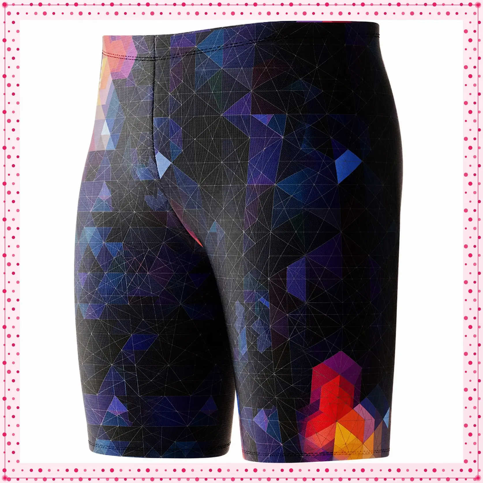 Swim Jammers for Men, Pro Racing Training Swimsuit, Chlorine Resistant Endurance Mens Swim Suit Swimwear Tech PantGift